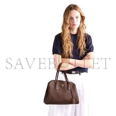 PRADA MEDIUM LEATHER TOTE BAG 1BG606 (34*23*14cm)